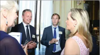  ??  ?? Kevin Doyle, second from left, chatting with Lucy Brown (CEO of the Disabiliit­y Initiative), and Sophie, Countess of Wessex (Patron of Disability Initiative) at Buckingham Palace.