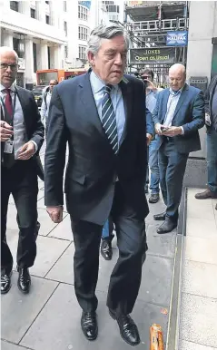  ?? Picture: PA. ?? Mr Brown arriving at the inquiry.