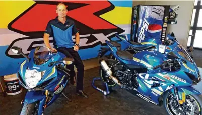  ??  ?? Elite Motorcycle­s managing director Stuart Brown loves everything Suzuki.