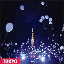  ??  ?? TOKYO
Night flight: More than 1,000 balloons were released