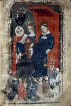  ??  ?? Philip VI of France and his first wife, Joan of Burgundy