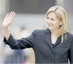  ??  ?? SEGÚN LA imputación del juez, la infanta Cristina, hija menor del rey de España, actuó con pleno conocimien­to de la ilegalidad adjudicada.