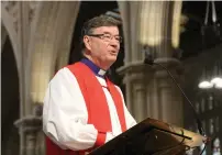  ?? Reuters ?? Archbishop Dr Glenn Davies speaks at St Andrews Cathedral in Sydney, Australia on Sunday. —