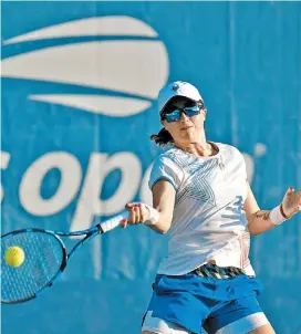  ?? AP ?? Fernanda Contreras, durante su juego de ayer.