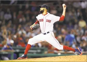  ?? Maddie Meyer / Getty Images ?? The Red Sox’s David Price pitches against the Blue Jays during the sixth inning Wednesday at Fenway Park.