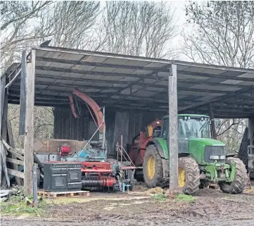  ??  ?? COVER UP: Farmers need to keep expensive equipment out of sight when not in use.