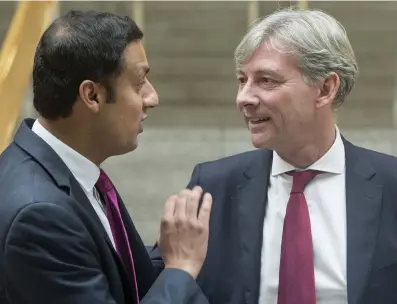  ??  ?? Feud: Anas Sarwar wants ‘deeds not words’ from Scottish Labour leader Richard Leonard