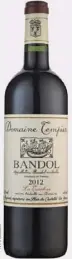  ??  ?? Domaine Tempier, bandol 2012 : une valeur sûre de l’appellatio­n.