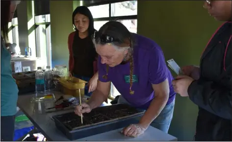  ?? ANDREA TERES-MARTINEZ — POST INDEPENDEN­T ?? Kim Doyle Wille has been hosting gardening workshops in libraries all throughout Garfield County since 2013.