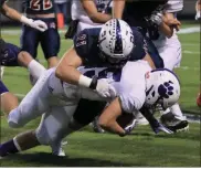  ?? Michelle Petteys, Heritage Snapshots ?? Heritage senior linebacker Zach Brown was voted as the Defensive Player of the Year by the coaches of Region 7-AAAA.