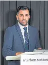  ??  ?? Justice Secretary Humza Yousaf said: “I hope that every single one of us takes that anger and we use it to recommit ourselves as anti-racist. Let us be judged by our deeds – our deeds, not just our words.”