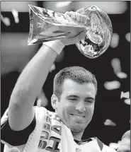  ?? AP file photo ?? Joe Flacco led the Baltimore Ravens to a double-overtime victory over the Denver Broncos in the AFC divisional playoffs in January 2013 en route to a Super Bowl title. The Broncos will trade a fourth-round pick for Flacco, a source told The Associated Press.