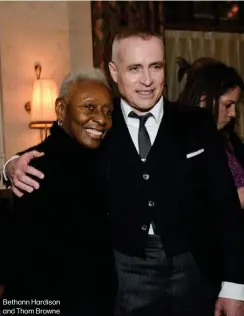  ?? ?? Bethann Hardison and Thom Browne