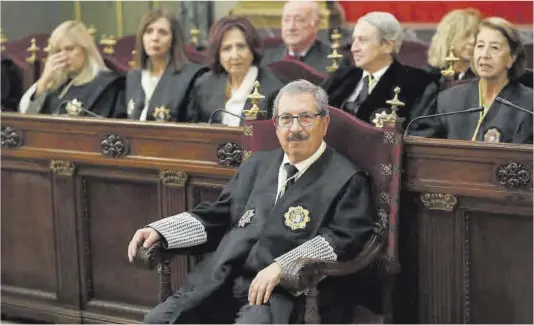  ?? Mariscal / Efe ?? El presidente del Consejo General del Poder Judicial (CGPJ), el progresist­a Rafael Mozo, el pasado octubre.