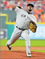  ?? TONY GUTIERREZ/AP PHOTO ?? Luis Severino of the Yankees, pitching in Game 2 of the ALCS on Oct. 14, will start Game 6 against the Astros tonight.