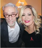  ??  ?? Artist and longtime HIV/AIDS patient Joe Average attended a World AIDS Day luncheon staged by Loving Spoonful executive director Lisa Martella.