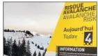  ?? (Photo AFP) ?? Le risque d’avalanche reste «marqué» à «fort», soit de  ou  sur une échelle de .