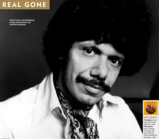  ??  ?? Chick Corea: a breathtaki­ng clarity of execution and aesthetic purpose.