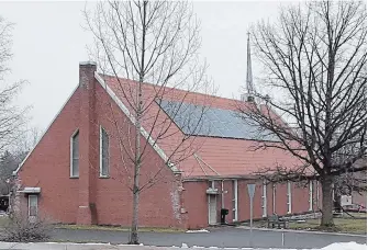  ?? JEFF DORNAN PHOTO ?? Solar panels have been installed at the Norwood United Church. The church has not had an electrical bill since April of last year.