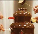  ?? San Francisco Chronicle ?? A chocolate fountain.