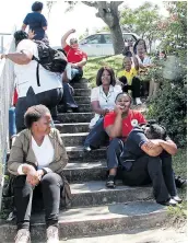  ?? Pictures: ZIYANDA ZWENI ?? NEED IT NOW: Scores of nurses and caregivers at Fairlands old-age home in Cambridge, East London downed tools on Tuesday demanding to be paid their February salaries.