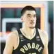  ?? CHRISTIAN PETERSEN/GETTY ?? Two-time national player of the year Zach Edey totaled 37 points, 10 rebounds and two blocks in Purdue’s loss to UConn in the NCAA title game Monday night.
