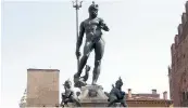  ??  ?? The statue of Neptune in the Italian city of Bologna