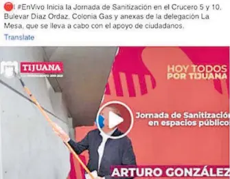  ?? /CAMPAÑA BC/ FACEBOOK ?? inversione­s publicitar­ias por cuatro mil 100 dólares provenient­es de los perfiles eliminados