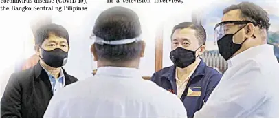  ?? PHOTOGRAPH COURTESY OF SBG ?? Masked crusade Senator Bong Go reminds Inter-Agency Task Force members to thoroughly study motorcycle backriding safety protocols, consult with riders and prioritize safety and health of the general public. ( See story on page 3 )