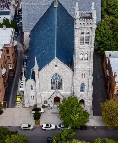  ?? ?? At top, Joy of Troy Seventh-day Adventist Church is one of at least a half dozen churches in the Capital Region and Hudson Valley participat­ing in the Sacred Sites open houses May 18 and 19.
At left, Emmanuel Church, Albany, is participat­ing in the Sacred Sites open houses next weekend.