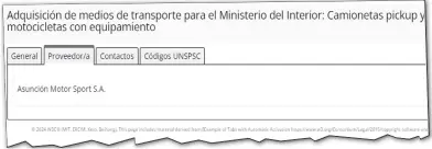  ?? ?? Asunción Motor Sport SA es la empresa del grupo JBB y es la que suministra­rá las 100 motociclet­as al Ministerio del Interior.