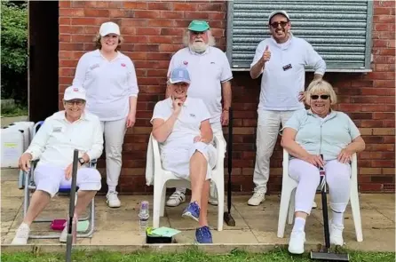  ??  ?? Bath Croquet Club’s GC Handicap Team at Nailsea