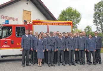  ?? FOTO: FEUERWEHR BAD WALDSEE ?? Die Abteilung Mittelurba­ch freut sich über die Neuanschaf­fung.