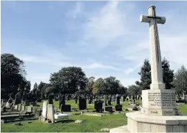  ??  ?? Widnes Cemetery: needs upkeep despite a new one imminent