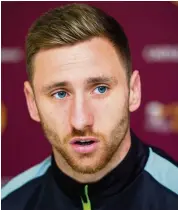  ??  ?? Chance Louis Moult was disappoint­ed with finish