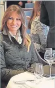  ??  ?? Melania Trump at Turnberry