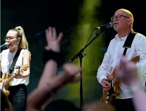  ??  ?? Taranaki guitarist Victoria Girling-Butcher played alongside Dave Dobbyn