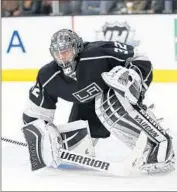  ?? Jae C. Hong Associated Press ?? KINGS GOALIE Jonathan Quick has 40 shutouts, one short of setting an NHL record.