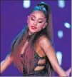  ?? Chris Pizzello The Associated Press ?? Ariana Grande won her first Grammy this year and is nominated for five in 2020.