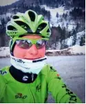  ??  ?? BELOW Base layer on – Matej feeling the 500C difference between Oz and Slovenia
