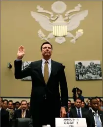  ?? GETTY IMAGES FILE PHOTO ?? James Comey, seen here in a 2016 file photo, has been abruptly terminated as director of the FBI by President Donald Trump.