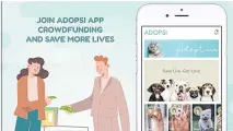  ??  ?? ABOVE Adopsi, an Android app developed by petloving tech enthusiast­s in Jogjakarta, is designed to make pet adoptions easy and safe.