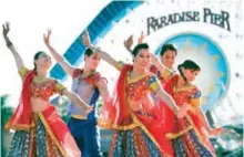  ??  ?? This Nov 13, 2016 photo shows performers in a Diwali celebratio­n at Disney California Adventure Park in Anaheim, Calif.