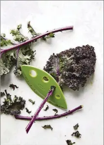  ?? WILLIAMS SONOMA VIA THE NEW YORK TIMES ?? The LooseLeaf kale leaf stripper quickly separates kale leaves from their stems.