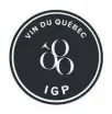  ??  ?? Le nouveau logo de l’indication géographiq­ue protégée des vins du Québec.