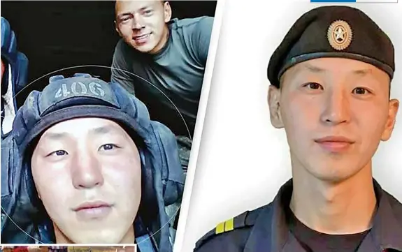  ?? ?? Bato Basanov, 25, from Buryatia, was in a record-breaking tank biathlon team that performed last year in war games in front of defence minister Sergei Shoigu and chief of the army general staff Valery Gerasimov.