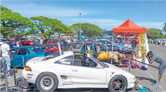  ?? Photo: Leon Lord ?? Xplicit Car Club of Fiji contest in Suva, on January 16, 2021.
