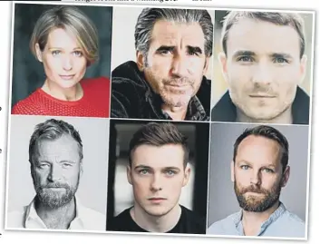  ?? ?? Blue Lights cast members clockwise from top left: Siân Brooke, John Lynch, Martin McCann, Jonathan Harden, Nathan Braniff and Richard Dormer