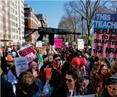  ?? EFE ?? Los manifestac­iones, en su mayoría fueron lideradas por estudiante­s.