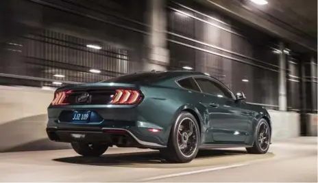  ?? FORD CANADA ?? The late actor Steve McQueen would probably have loved the special edition 2019 Bullitt Mustang — considerab­ly faster than the one he drove in 1968.